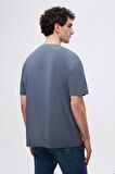 Ds Damat Comfort Füme Bol Kesim %100 Pamuk T-Shirt