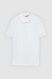 Ds Damat Regular Fit Beyaz %100 Pamuklu Uzun Ömürlü Kıvrılmaz Polo Yaka Nakışlı T-Shirt