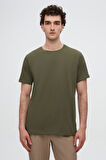 Ds Damat Slim Fit Lacivert/Haki/Bej 3'Lü T-Shirt