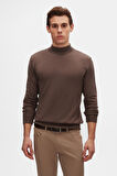 D'S Damat Ds Damat Regular Fit Vizon Pamuk Karışımlı Yarım Balıkçı Triko Kazak 5HF06ORT16275