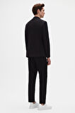 Twn Slim Fit Siyah Fitilli Örme Takim Elbise