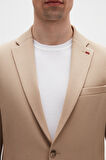 Twn Slim Fit Bej Fitilli Örme Takim Elbise