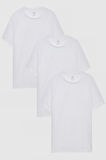 D'S Damat Slim Fit Beyaz 3'lü T-Shirt 4HC14ORTBN533