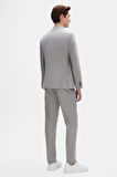 Ds Damat Regular Fit Gri Çizgili Kruvaze Takim Elbise 4HF05ORT01588