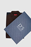 Ds Damat Regular Fit Kahverengi Pamuk Karışımlı Yarım Balıkçı Triko Kazak
