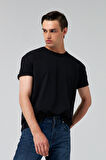 Ds Damat Relaxed Fit Siyah %100 Pamuk T-Shirt