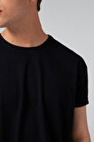 Ds Damat Relaxed Fit Siyah %100 Pamuk T-Shirt