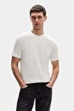 Ds Damat Relaxed Fit Beyaz %100 Pamuk T-Shirt