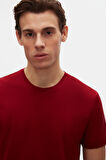 Ds Damat Relaxed Fit Bordo %100 Pamuk T-Shirt