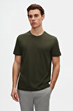 Ds Damat Relaxed Fit Haki %100 Pamuk T-Shirt