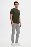 Ds Damat Relaxed Fit Haki %100 Pamuk T-Shirt