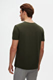 Ds Damat Relaxed Fit Haki %100 Pamuk T-Shirt