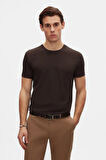 Ds Damat Slim Fit Kahve/Haki/Ekru 3'Lü T-Shirt