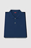 Ds Damat Slim Fit Indigo Kutulu Polo Yaka T-Shirt 4HC14ORTKPLO1