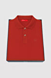 Ds Damat Slim Fit Kiremit Kutulu Polo Yaka T-Shirt