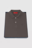 Ds Damat Slim Fit Antrasit Kutulu Polo Yaka T-Shirt