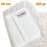 Mulpex Zincir Dikiş Nemli Mop 50 cm., 220 gr. x 10 Adet