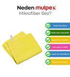Mulpex Mikrofiber Genel Temizlik Bezi Sarı 40X40 cm. - 5 Adet