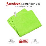 Mulpex Mikrofiber Genel Temizlik Bezi Yeşil 40X40 cm. - 20 Adet