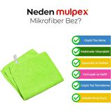 Mulpex Mikrofiber Genel Temizlik Bezi Yeşil 40X40 cm. - 400 Adet