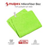 Mulpex Mikrofiber Genel Temizlik Bezi Yeşil 40X40 cm. - 400 Adet