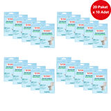Mulpex Tek Kullanımlık Suda Çözünür Klozet Kapak Örtüsü - 20 x 10 lu Paket | Hijyenik ve Pratik Seyahat Aksesuarı