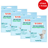 Mulpex Tek Kullanımlık Suda Çözünür Klozet Kapak Örtüsü - 4 x 10 lu Paket | Hijyenik ve Pratik Seyahat Aksesuarı