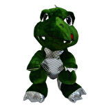 Parlak Detaylı Peluş Dinozor 40 Cm. - Yeşil