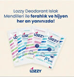 Lozzy Erkekler İçin Deodorant Mendilleri -Okyanus Kokulu - Tek Tek Paketlenmiş - Doğal ve Etkili Vegan İçerikler - Alüminyumsuz - Plastiksiz - pH Dengeli - Hipoalerjenik - Seyahat Dostu Deodorant Mendili - 30'lu Vücut Deodorant Mendili Paketi