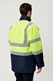 Linum Reflektörlü İş Güvenliği Parkası - Su ve Rüzgar Geçirmez, Yüksek Görünürlüklü Kışlık Mont