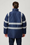 Salix Oxford Reflektörlü İş Güvenliği Parkası - Su ve Rüzgar Geçirmez, Soğuk Havalara Dayanıklı Mont