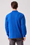 Galanthus Polo Sweat Erkek Uzun Kollu Pamuklu Sweatshirt İş ve Günlük Kullanım İçin