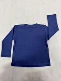 Tiffany Sweatshirt Raporlu Basic Theme Mavi