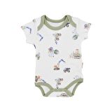 Tiffany Work Machine Theme Yarım Kol Bebek Body 13008