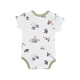 Tiffany Work Machine Theme Yarım Kol Bebek Body 13008