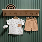 Tiffany Baby Happy Lambs Organik Theme Şort Takım 33104