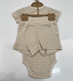 Tiffany 2li Takım Çıtçıtlı Modal Organik Theme Bej