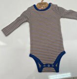 Tiffany Body Uzun Kol Modal Organik Theme Çizgili Saks