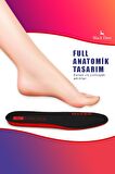 Black Deer Hyper Boost Technology X45 Soft Comfort Siyah-Kırmızı Ortopedik Tabanlık