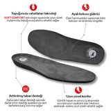 BLACK DEER Shock Absorbing Technology Supportive N20 Gri Ortopedik Tabanlık