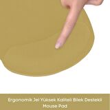 Bilek Destekli Ergonomik Kaymaz Taban Mouse Pad