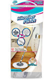 3'lü Set 360 Derece Döner Set Uyumlu Temizlik Seti Yedek Sap Başlık Mikrofiber Paspas Ve Mop