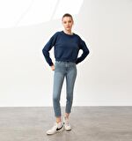Nors Baldur Crop Sweatshirt Lacivert