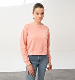 Nors Baldur Crop Sweatshirt Tozlu Pembe