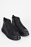 Tamer Tanca Erkek Hakiki Deri Siyah Casual Bot 381 16254 ERK BOT SK22/23 SIYAH