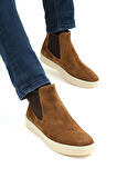 Tamer Tanca Erkek Hakiki Deri Taba Süet Casual Bot 839 4384 ERK BOT SK22/23 A.TABA SUET