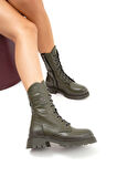 Tamer Tanca Kadın Hakiki Deri Yeşil Casual Bot 922 23K10024 BN BOT SK22/23 HAKI FLOTER