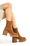 Tamer Tanca Kadın Hakiki Deri Kahverengi Casual Bot 934 9283 BN BOT SK22/23 TUTUN SUET