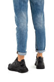 Tamer Tanca Kadın Vegan Siyah Sneakers & Spor Ayakkabı 758 105491 BN AYK SK22/23 SIYAH/SYH RGN