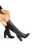 Tamer Tanca Kadın Hakiki Deri Siyah Klasik Çizme 33 10951 BN CZM SK22/23 SIYAH FLTR